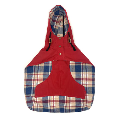 Dog Rain Poncho - Apple Red