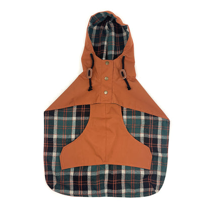 Dog Rain Poncho - Burnt Orange