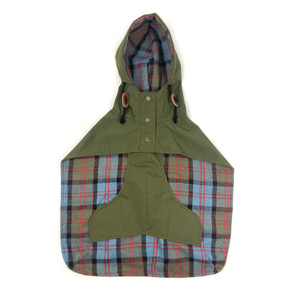 Dog Rain Poncho - Olive Green