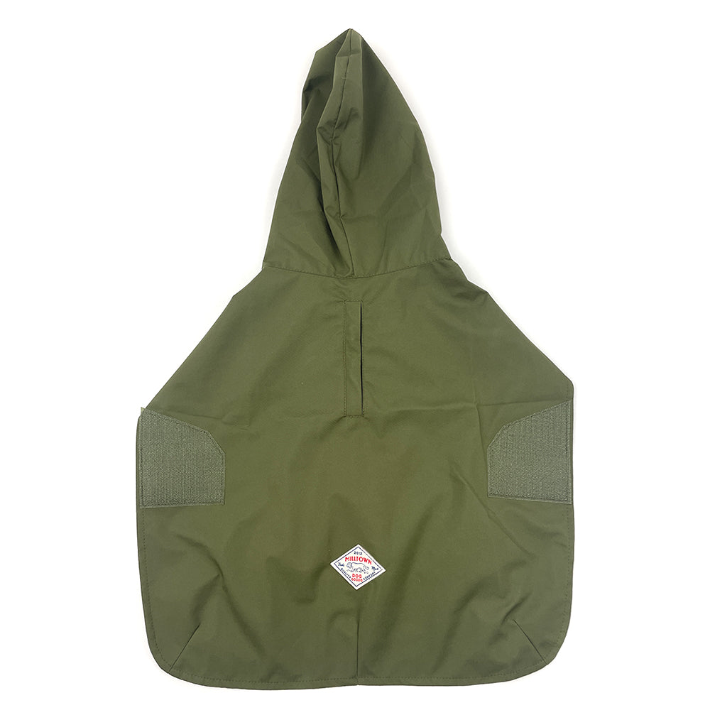 Dog Rain Poncho - Olive Green