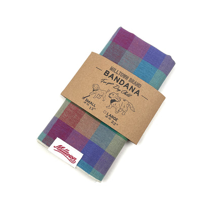 Square Dog Bandana - Bubble Gum Plaid