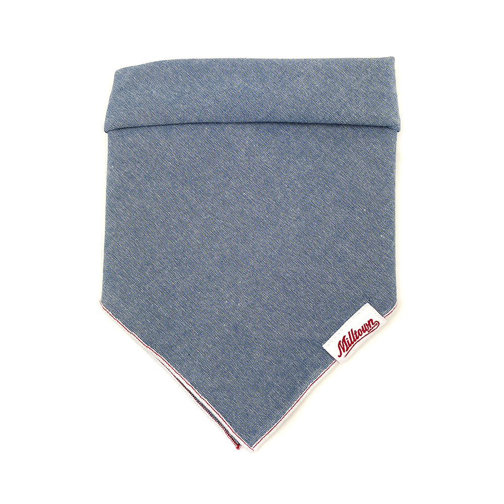 Square Dog Bandana - Chambray - Light Blue