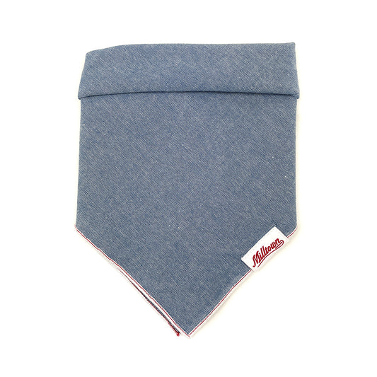 Square Dog Bandana - Chambray - Light Blue