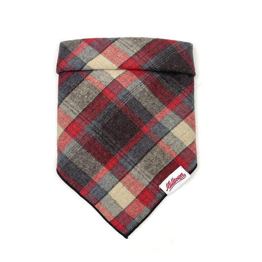 Square Dog Bandana - Camp Fire Plaid