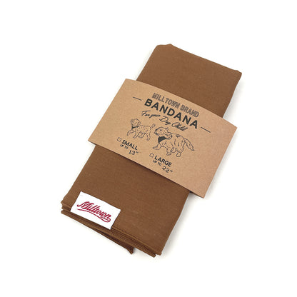 Square Dog Bandana - Poplin - Cinnamon