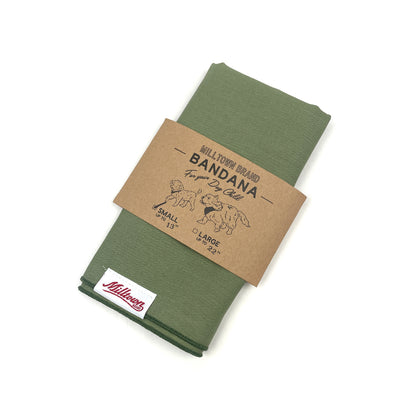 Square Dog Bandana - Poplin - Fern Green