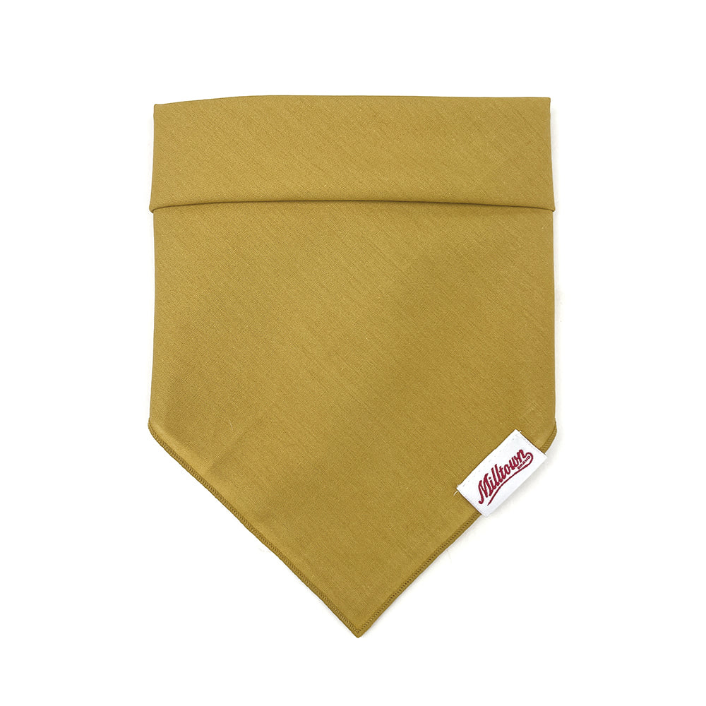 Square Dog Bandana - Poplin - Mustard Yellow