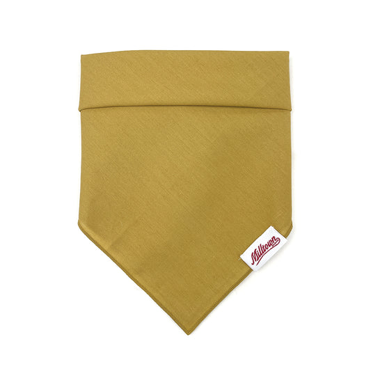 Square Dog Bandana - Poplin - Mustard Yellow