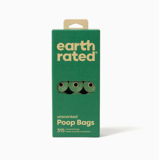 Earth Rated Unscented Poop Bags 315ct On 21 Refill Rolls