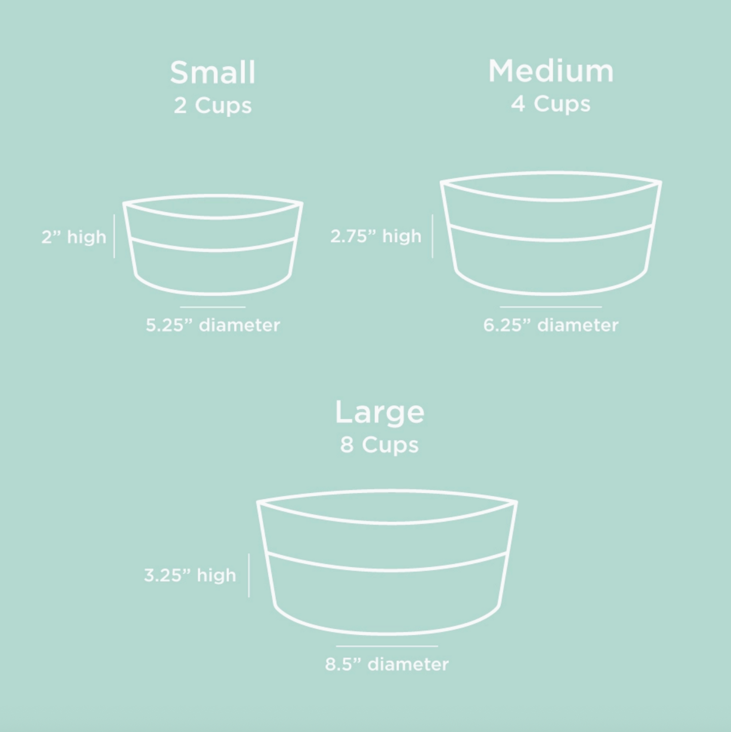 Waggo - Dipper Ceramic Dog Bowl - Cloud