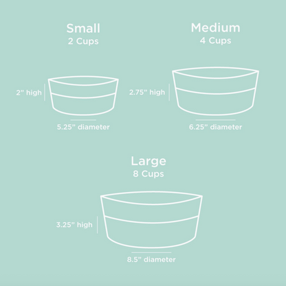 Waggo - Dipper Ceramic Dog Bowl - Cloud