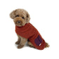 Dog Reversible Teddy Fleece/Puffer Coat- Orange/Burgundy