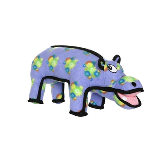 Tuffy Jr Zoo Hippo, Durable, Squeaky Dog Toy