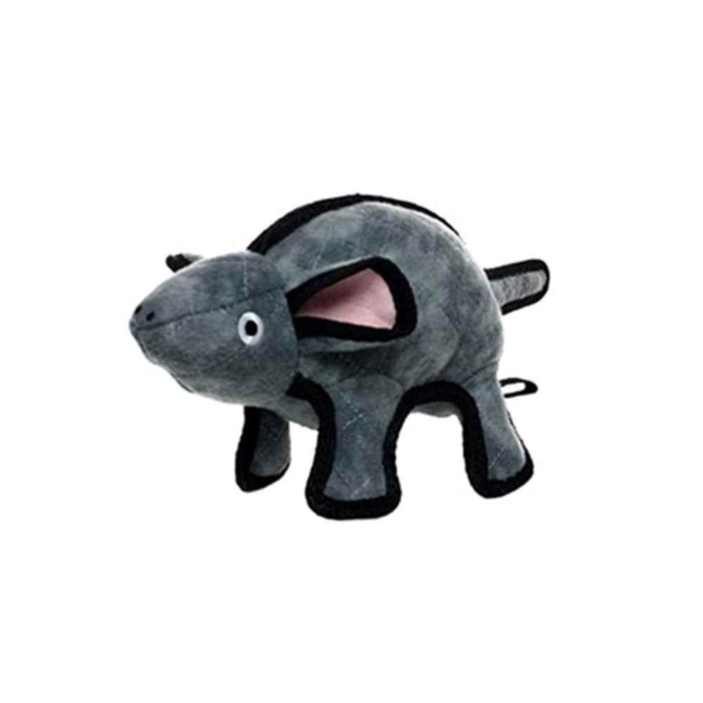 Tuffy Barnyard Mouse - Gray, Tough, Durable Dog Toy