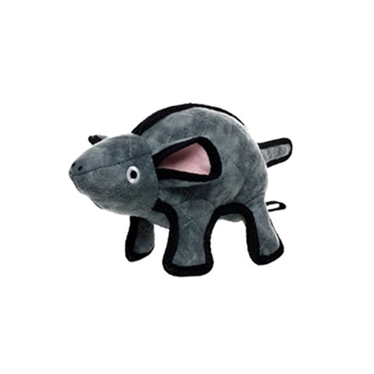 Tuffy Barnyard Mouse - Gray, Tough, Durable Dog Toy