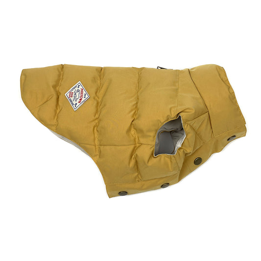 Dog Puffer Vest Jacket - Mustard Yellow