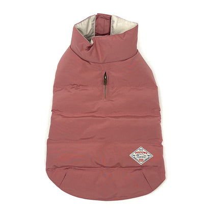 Dog Puffer Vest Jacket - Rosewood