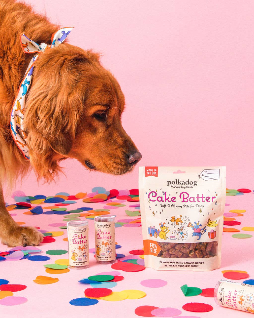Polkadog -  Cake Batter Dog Treats - Peanut Butter & Banana