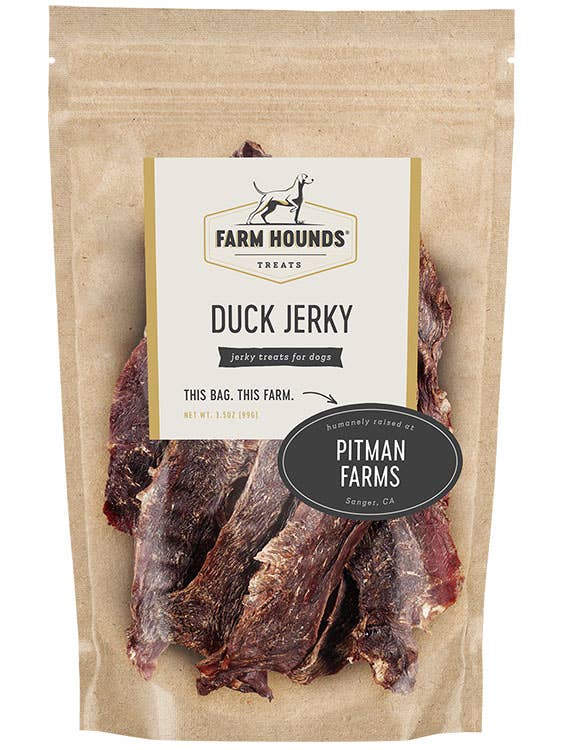 Farm Hounds - Duck Jerky - All-Natural Dog Treats - 3.5oz: 3.5oz