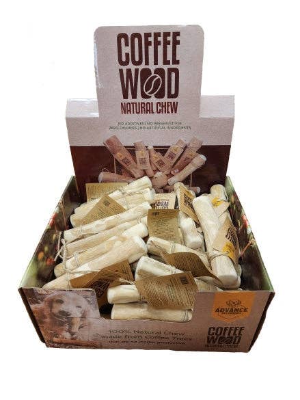 Advance Pet Products - All-Natural Wood Chews for Dogs! Olive Wood and Coffee Wood: Single / Large
