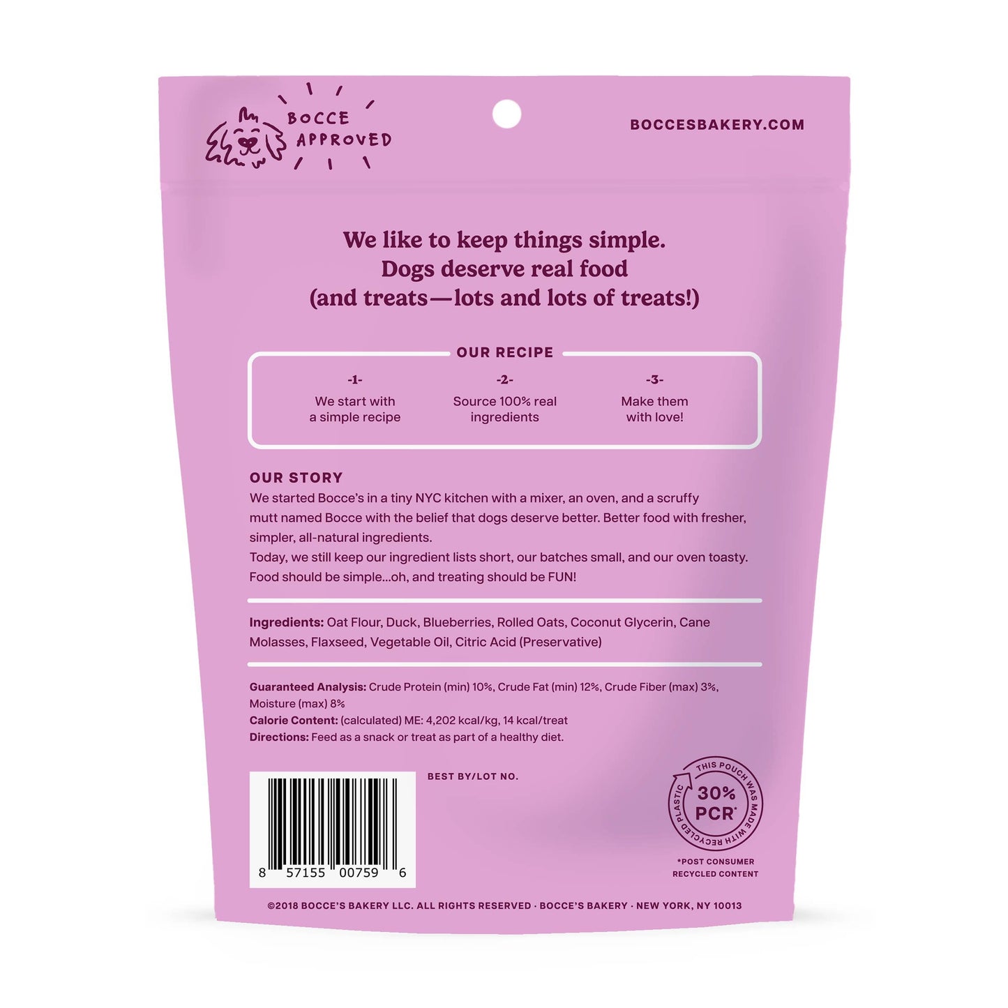 Bocce's Bakery Quack Quack Quack Soft & Chewy Dog Treats 6oz