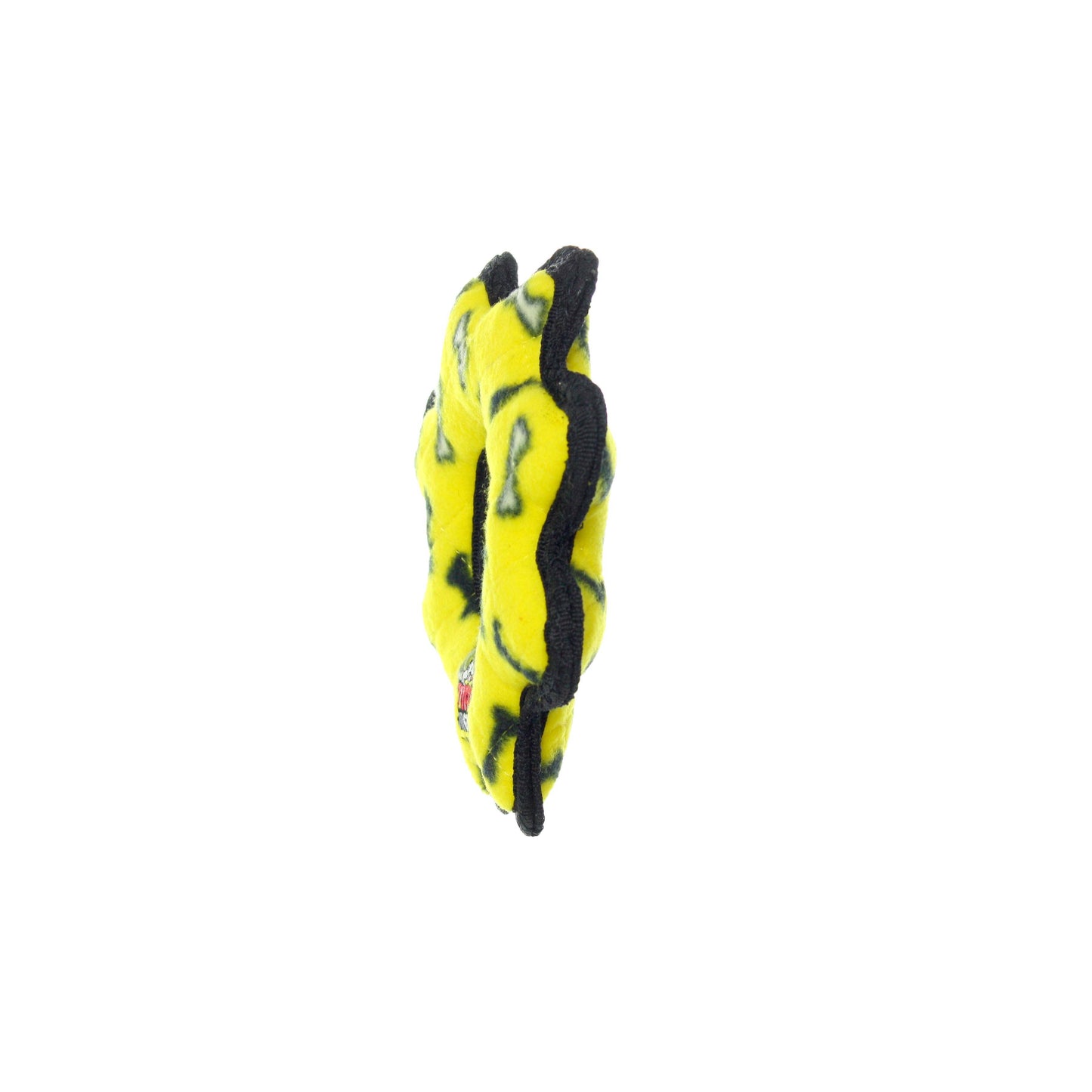 Tuffy Jr Gear Ring - Yellow Bone, Durable, Squeaky Dog Toy