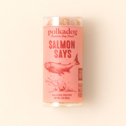 Polkadog -  Salmon Says Training Bits Crunchy Dog & Cat Treats