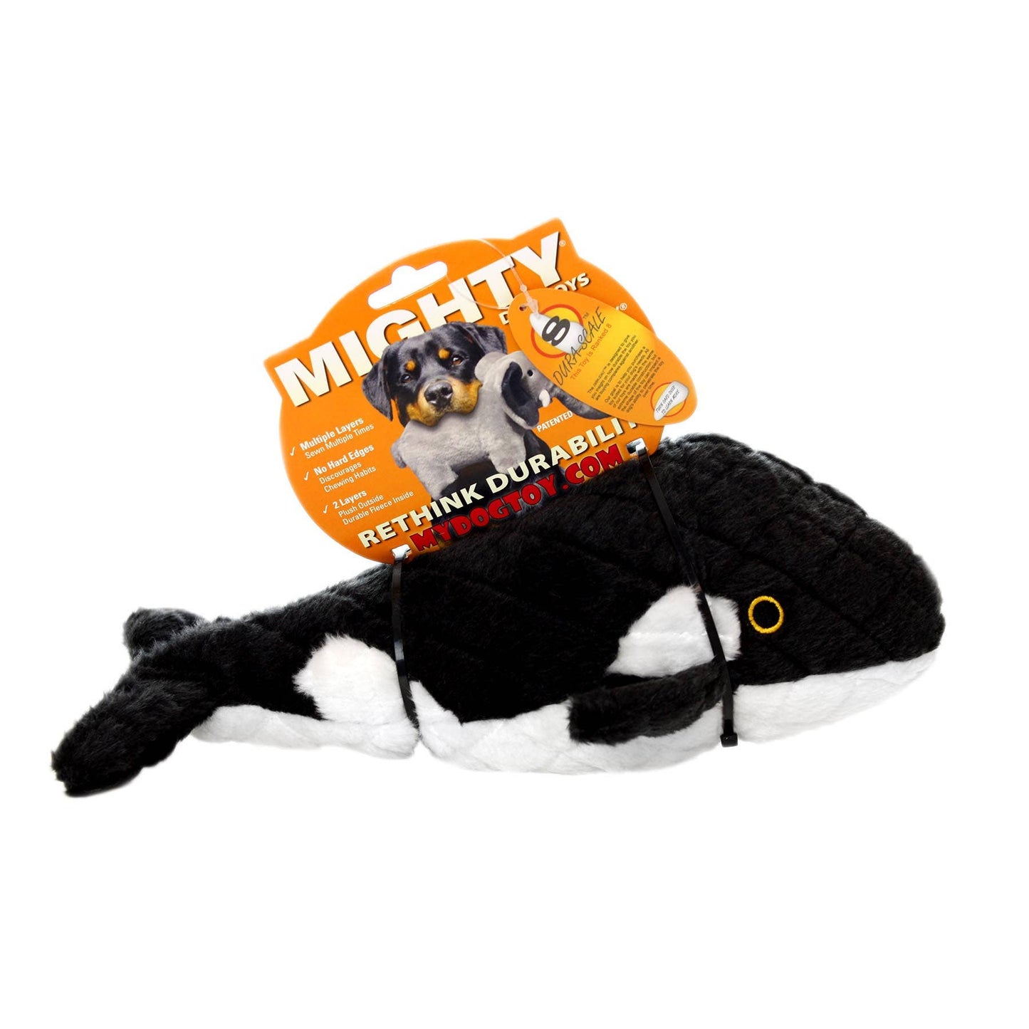 Mighty Ocean Whale, Plush, Squeaky Dog Toy