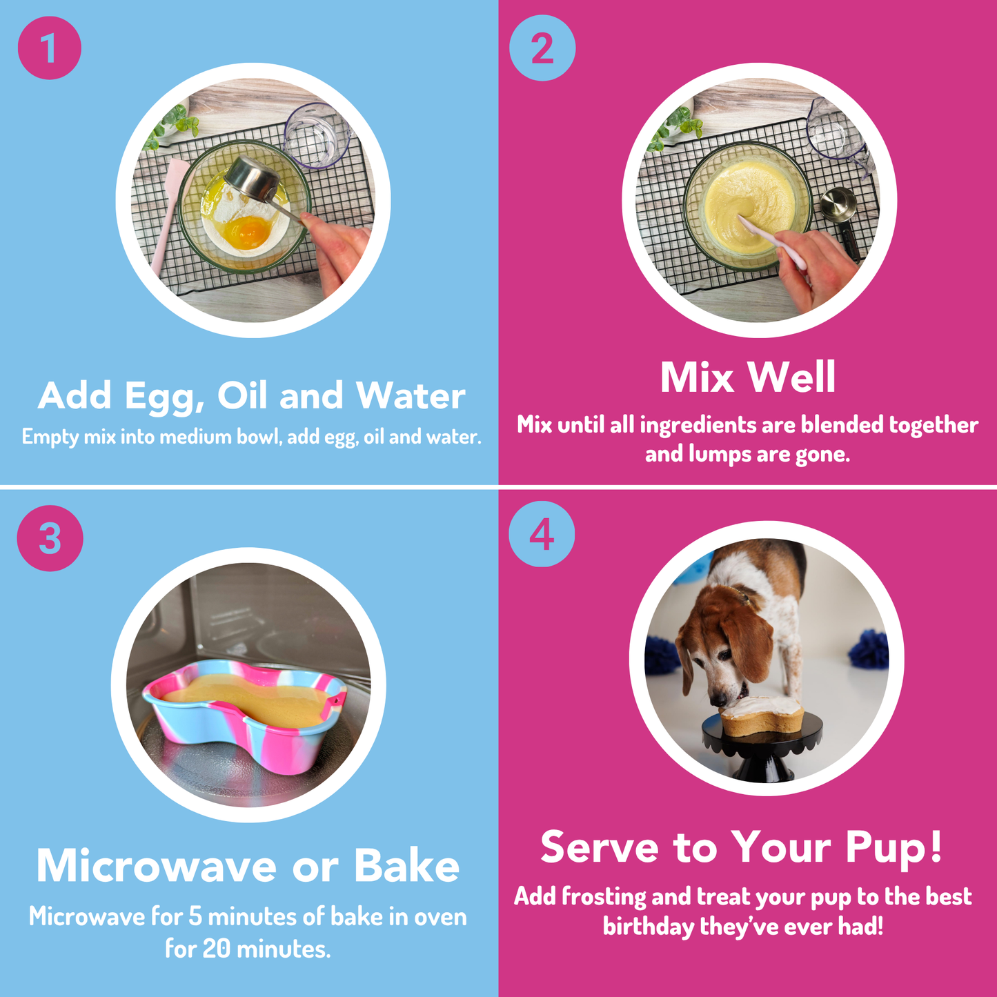 Dog Birthday Cake Kit - Birthday Cake with Pupfetti Sprinkles