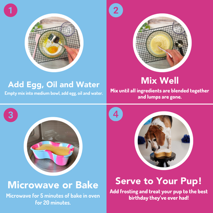 Dog Birthday Cake Kit - Birthday Cake with Pupfetti Sprinkles