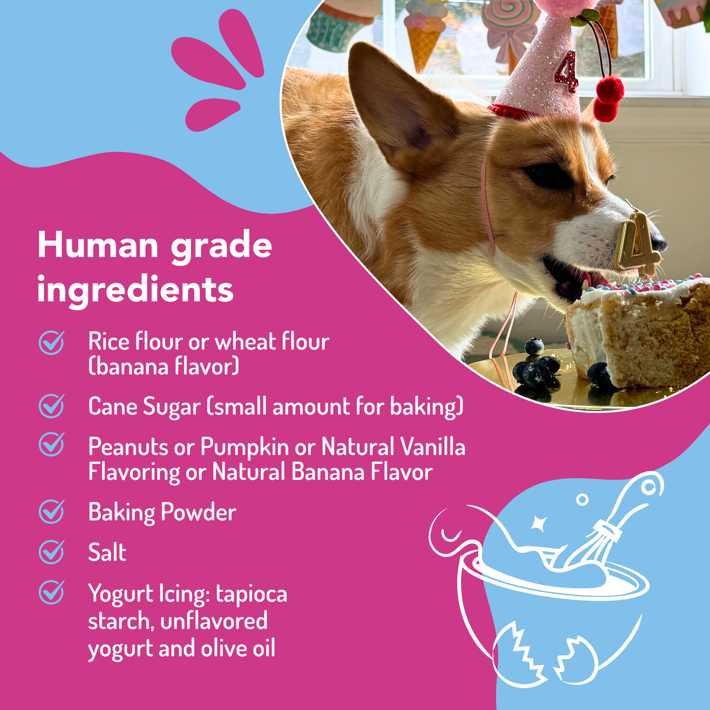 Dog Birthday Cake Kit - Birthday Cake with Pupfetti Sprinkles