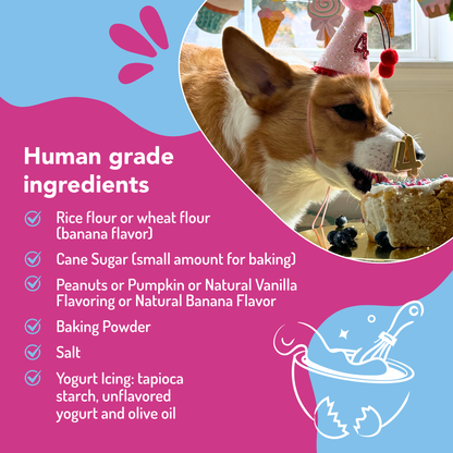 Dog Birthday Cake Kit - Birthday Cake with Pupfetti Sprinkles