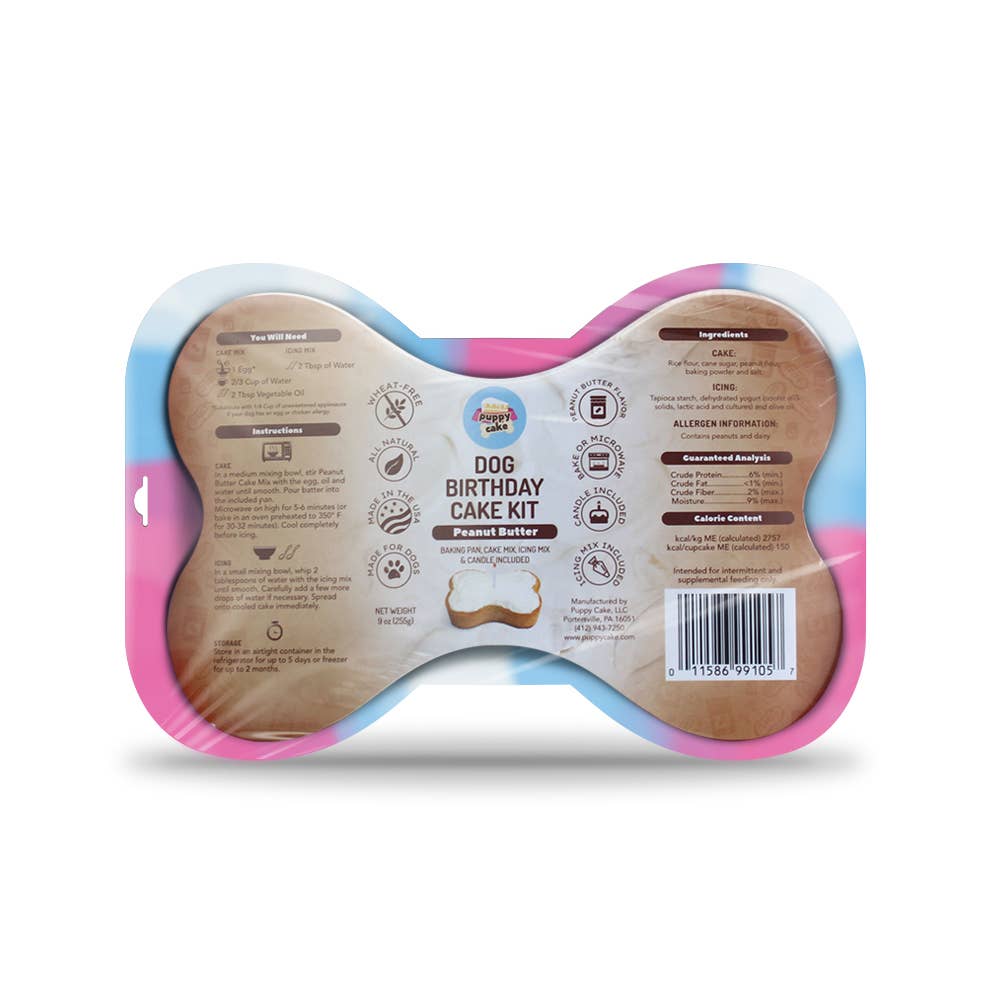 Dog Birthday Cake Kit - Birthday Cake with Pupfetti Sprinkles