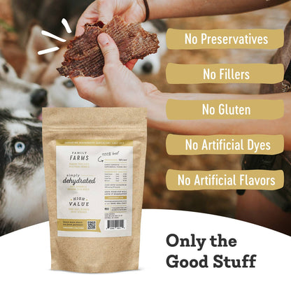 Farm Hounds - Beef Jerky - All-Natural Dog Treats - 3.5oz: 3.5oz