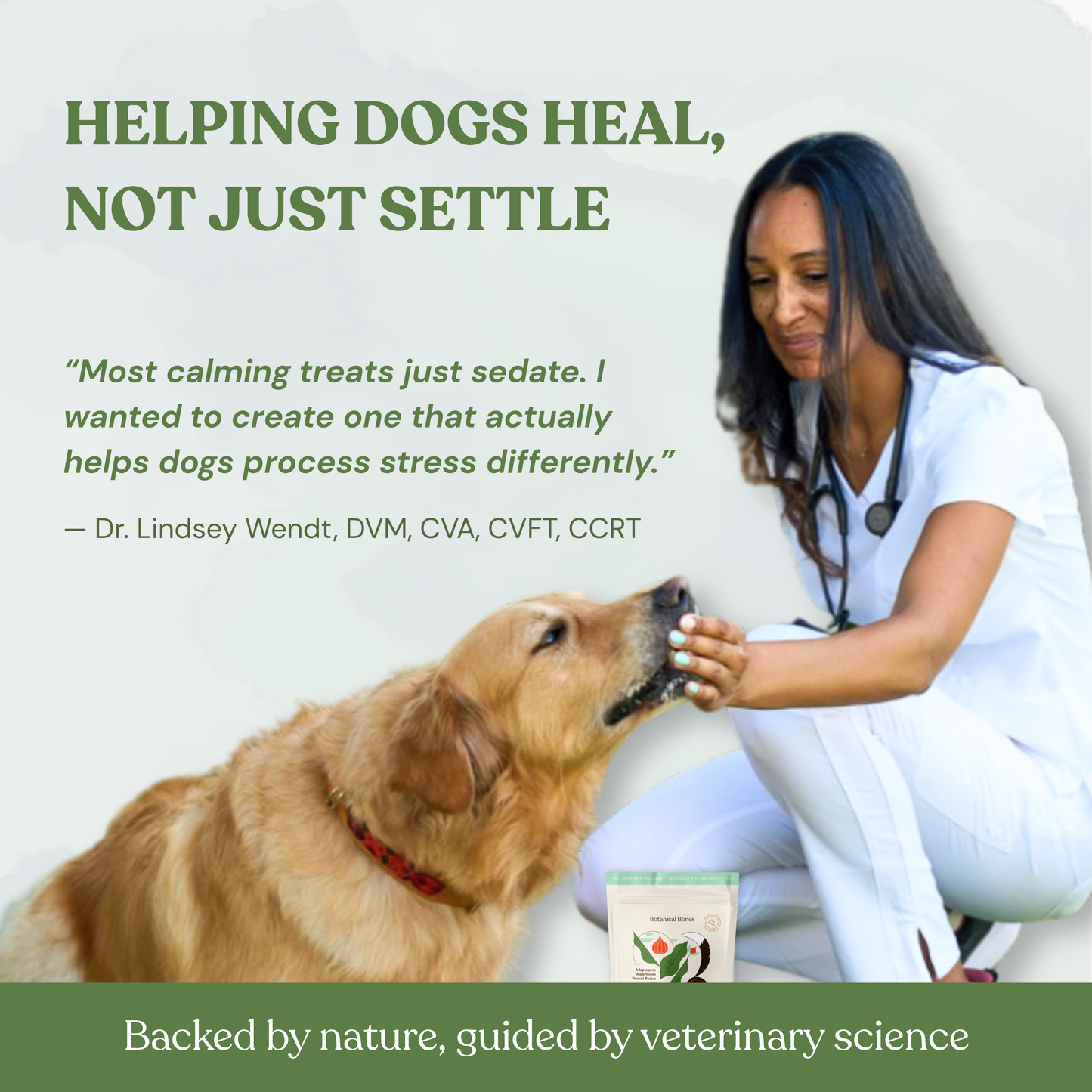Botanical Bones - Balance + Calm Cookies - All Natural, Organic Dog Treats