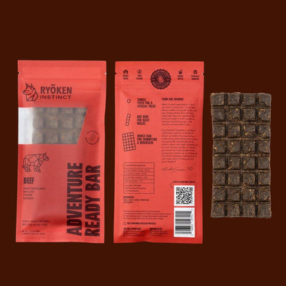 RYŌKEN INSTINCT - Beef Treat & Snack Bar for Active Dogs - Energy & Recovery