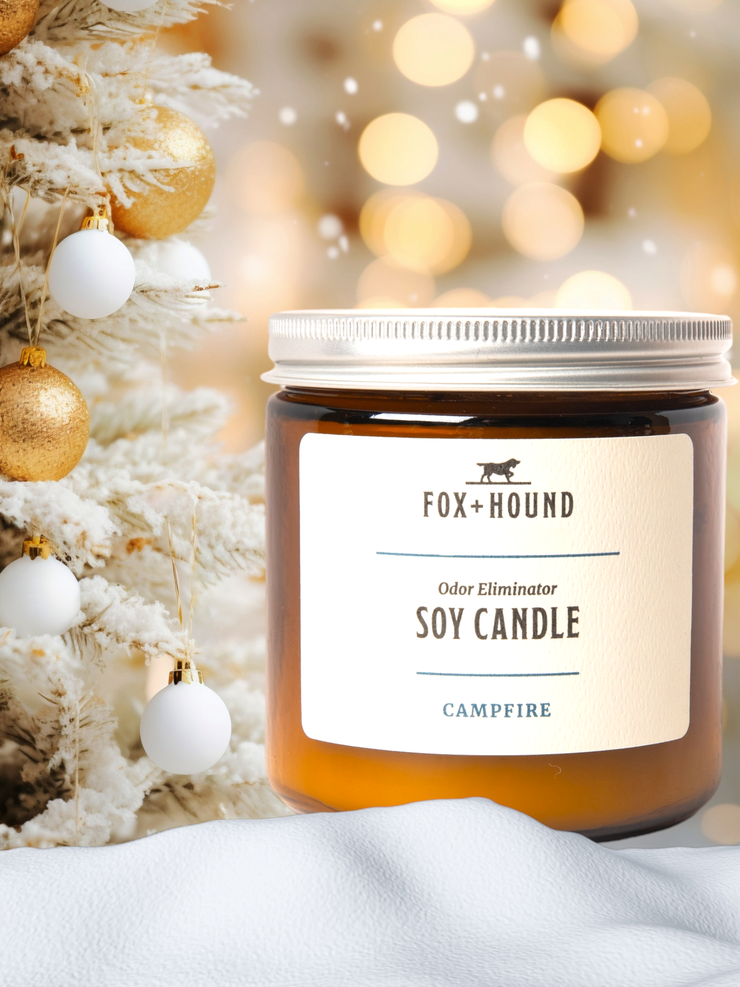 Fox + Hound - CANDLE  "CAMPFIRE" FOX + HOUND ODOR-ELIMINATOR SOY