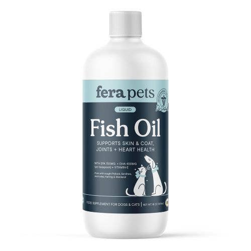 Fera Pets - Fish Oil for Dogs and Cats Pet Supplement: 8oz Fish Oil for dogs & cats