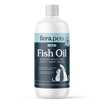 Fera Pets - Fish Oil for Dogs and Cats Pet Supplement: 8oz Fish Oil for dogs & cats