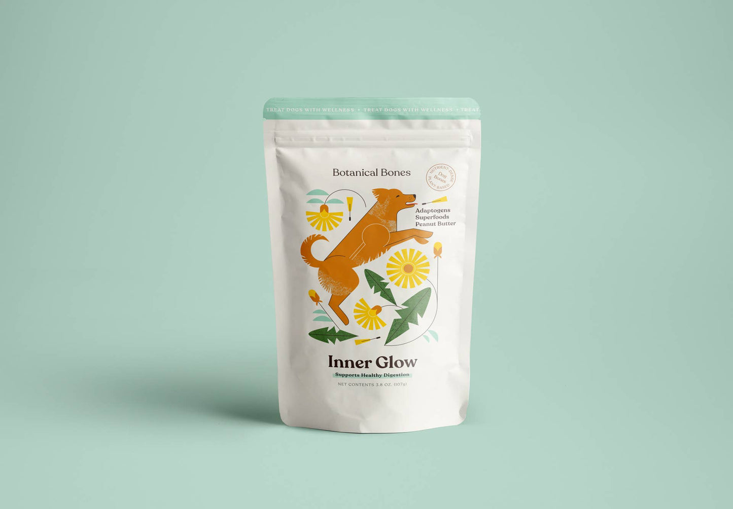 Botanical Bones - Inner Glow Cookies - All Natural, Organic Dog Treats