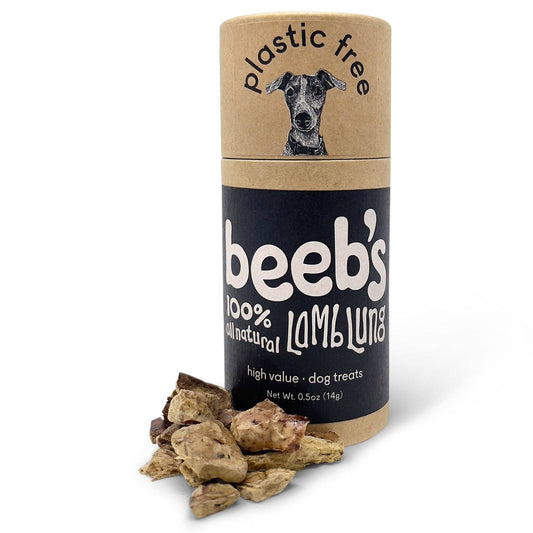 Beeb's - All Natural Lamb Lung :  Pocket Tube 0.5 oz