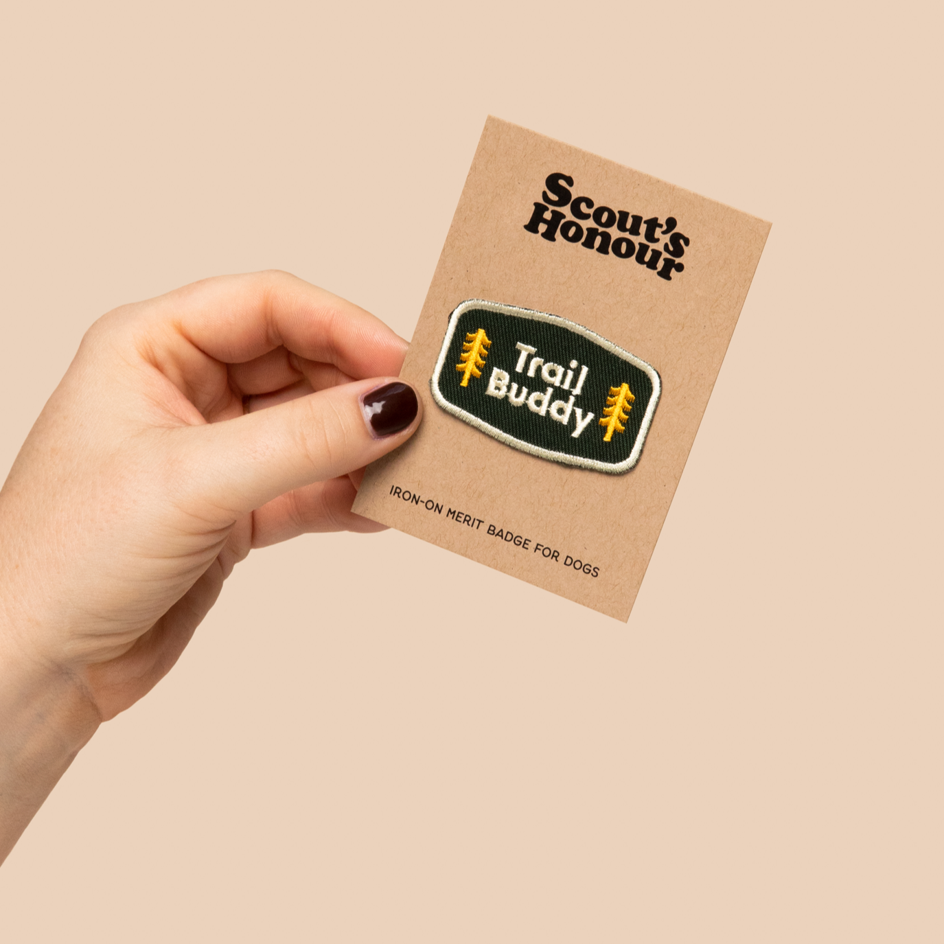 Scout's Honour - Trail Buddy iron-on patch for dogs