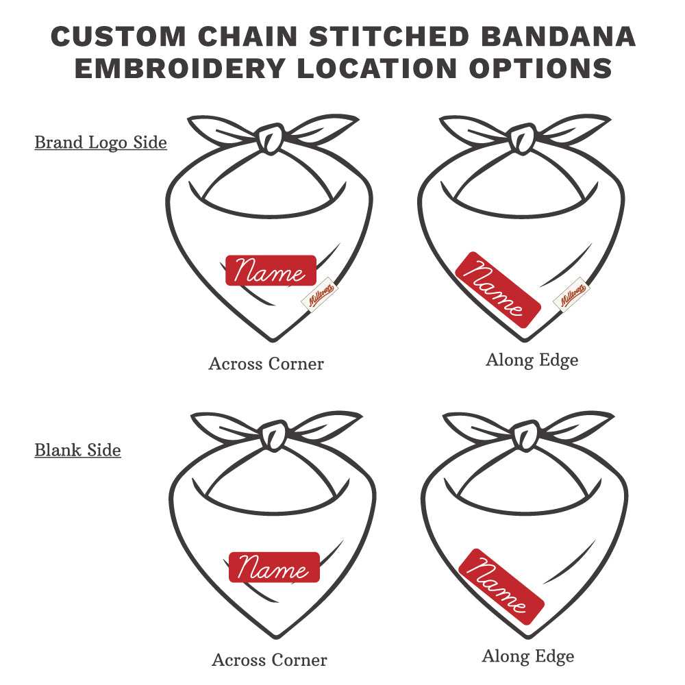 Square Dog Bandana - Pumpkin field Plaid