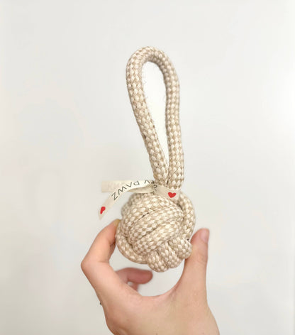 Monli Pet Toys - Rope Tug Ball | Dog Toy | Hemp Rope Dog Toy
