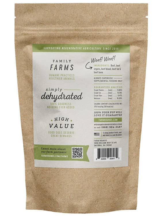 Farm Hounds - Beef Strips - All-Natural Dog Treats - 4.5 oz: 4.5oz
