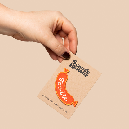 Scout's Honour - Foodie iron-on patch for dogs