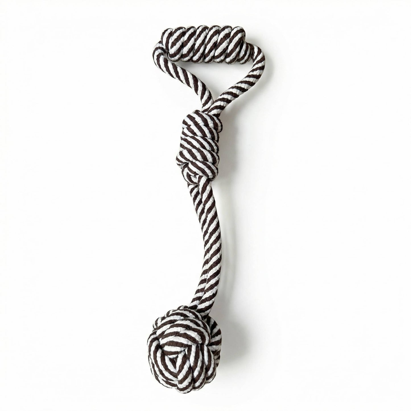 Monli Pet Toys - Black and White Rope Tug-War Toy | Monkey Fist