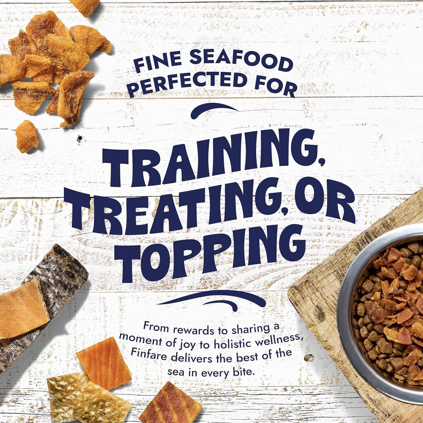 Finfare: Freeze-Dried Salmon Skin Strips for Dogs, 2oz