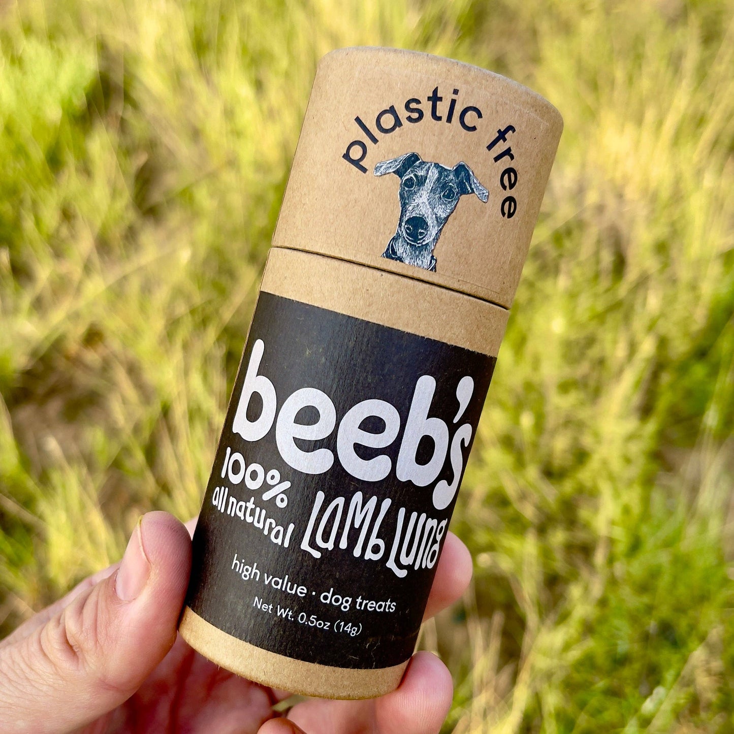 Beeb's - All Natural Lamb Lung :  Pocket Tube 0.5 oz