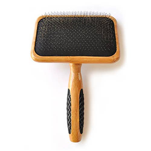 BASS Slicker Brush Wood Handle Large